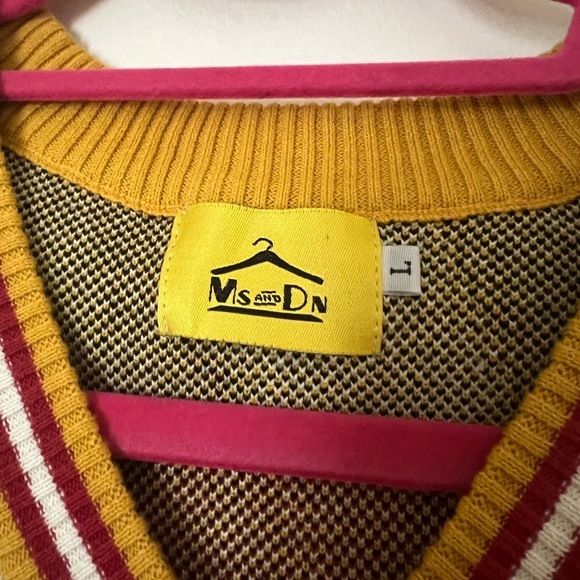 Ms and DN Vintage Damoashu Japanese Sweater Vest Dalmatian NWOT - Picture 3 of 3